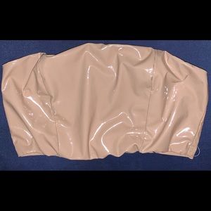 Forever 21 latex crop top